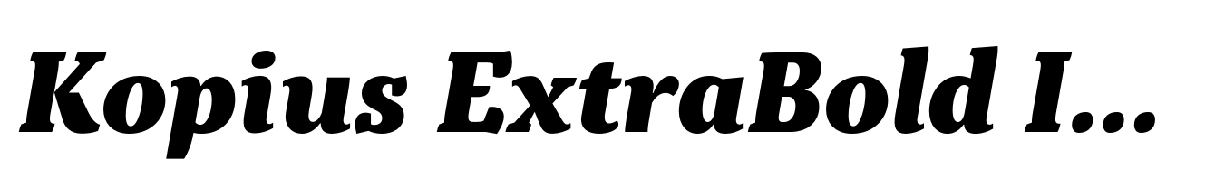 Kopius ExtraBold Italic